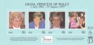Fiji známky, Princezna Diana